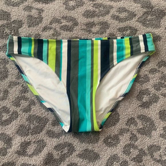 aerie Other - aerie green stripe bikini bottoms